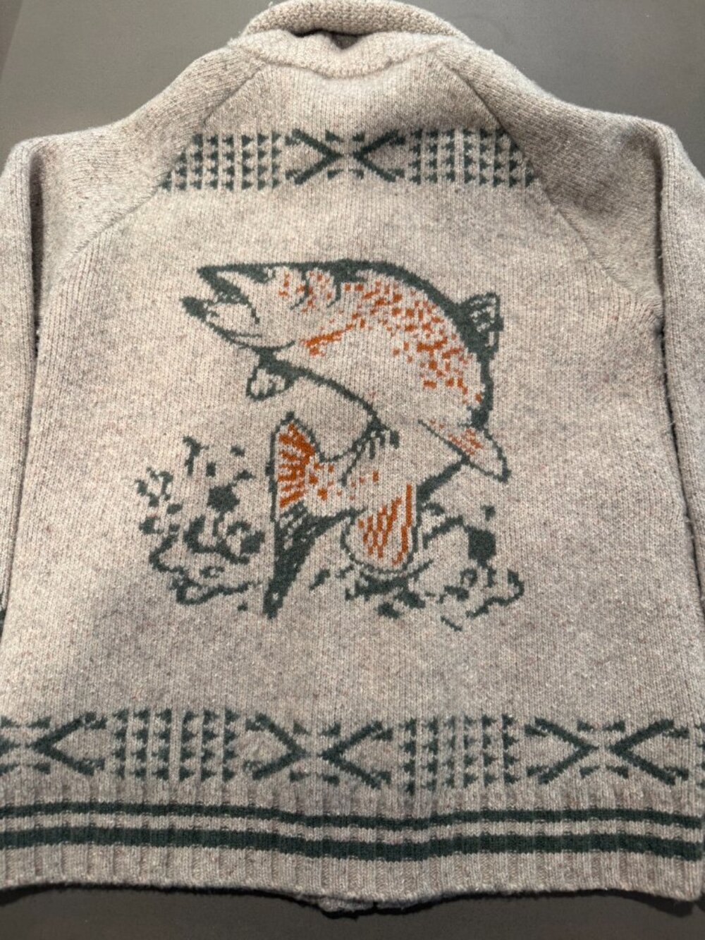Pendleton Men's Salmon Falls Lambswool Cardigan size SMALL